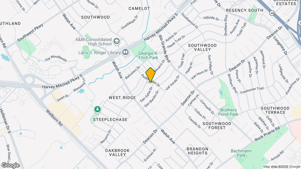 825 San Saba Dr Map and Location Details