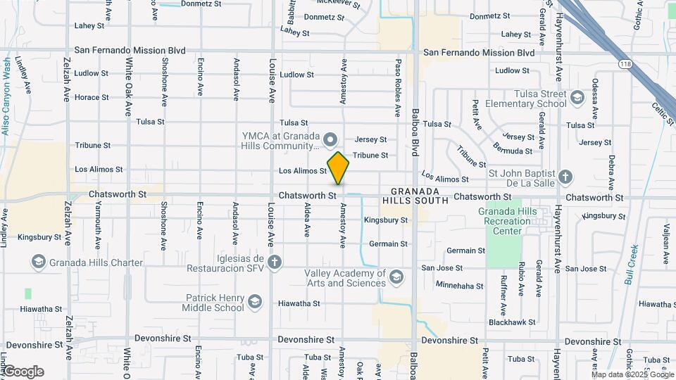 17149 Chatsworth St Mapa y Detalles de la Ubicación