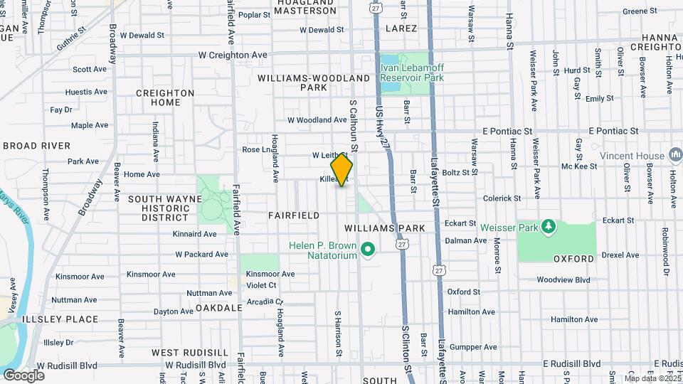 2919 S Harrison St Map and Location Details