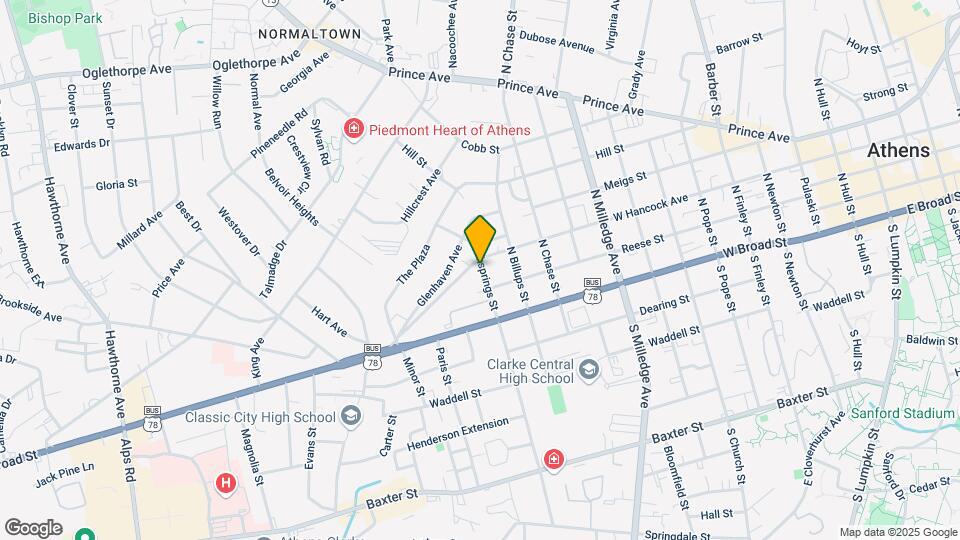 285 N Rocksprings St Map and Location Details