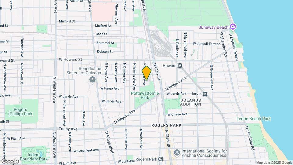 7415 N Wolcott Ave Map and Location Details