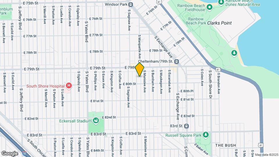 7941 S Marquette Mapa y Detalles de la Ubicación