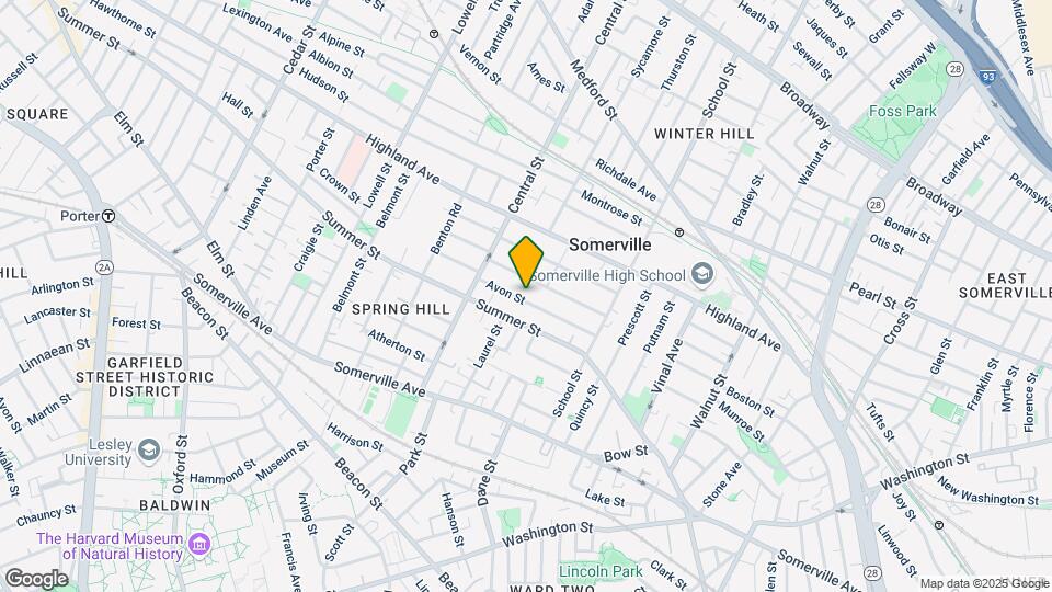 55 Avon St, Unit 1 Map and Location Details