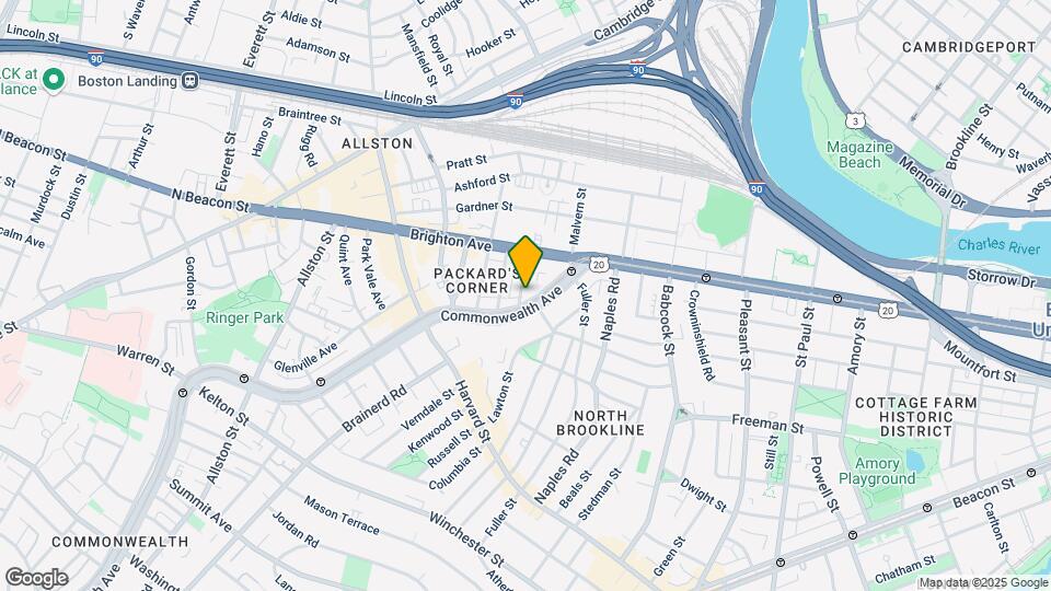 1139 Commonwealth Ave Map and Location Details