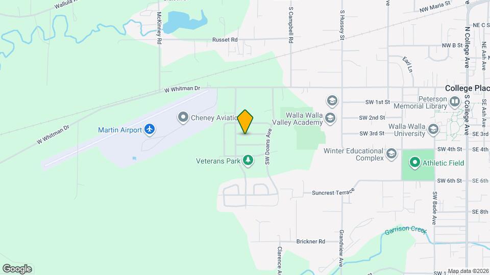 1233 Southwest Carver Street Map and Location Details