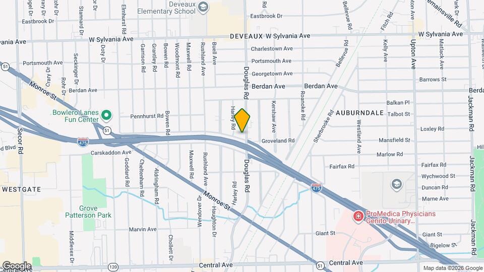3611 Douglas Rd, Unit Lower Mapa y Detalles de la Ubicación