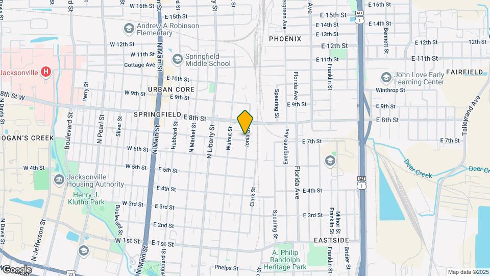 451 E 7th St Map and Location Details
