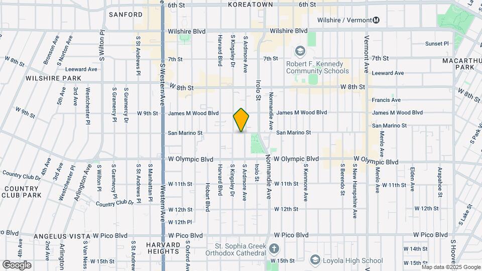 941 S Ardmore Ave Map and Location Details