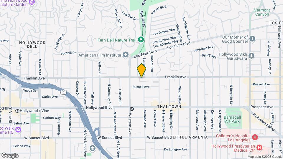 5418 Franklin Ave Map and Location Details
