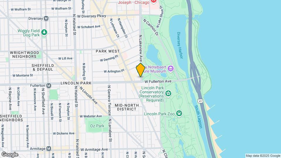 2400 N Lakeview Ave, Unit # 01017 Map and Location Details