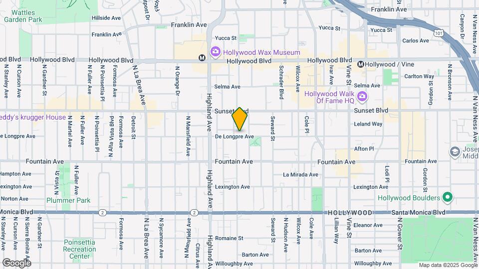 6685 De Longpre Ave Map and Location Details