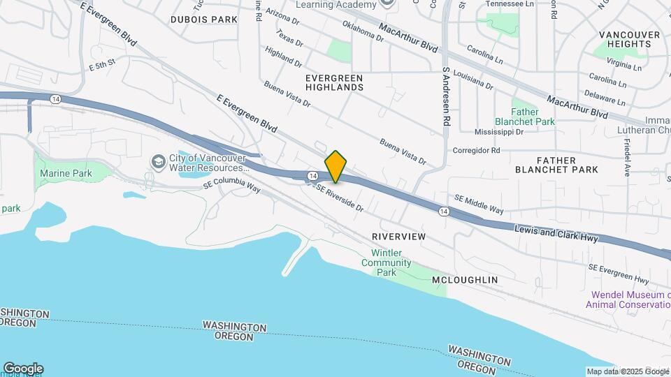 6106 SE Riverside Dr Map and Location Details