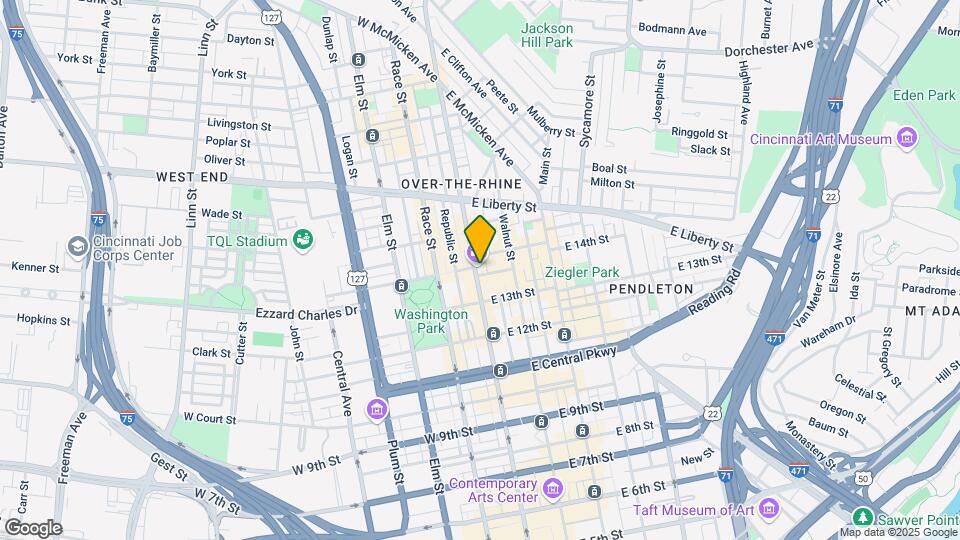 1326 Vine St Map and Location Details