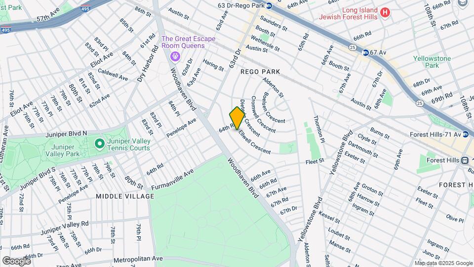64-18 Ellwell Crescent Map and Location Details