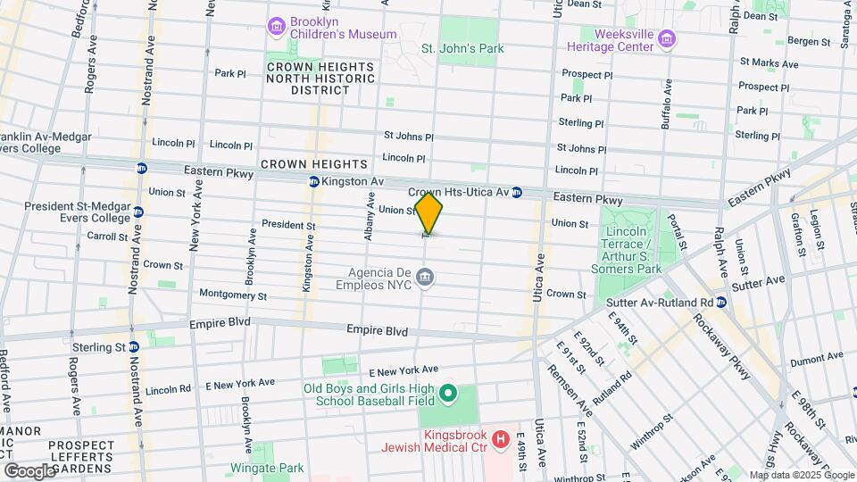 1552 President St Mapa y Detalles de la Ubicación