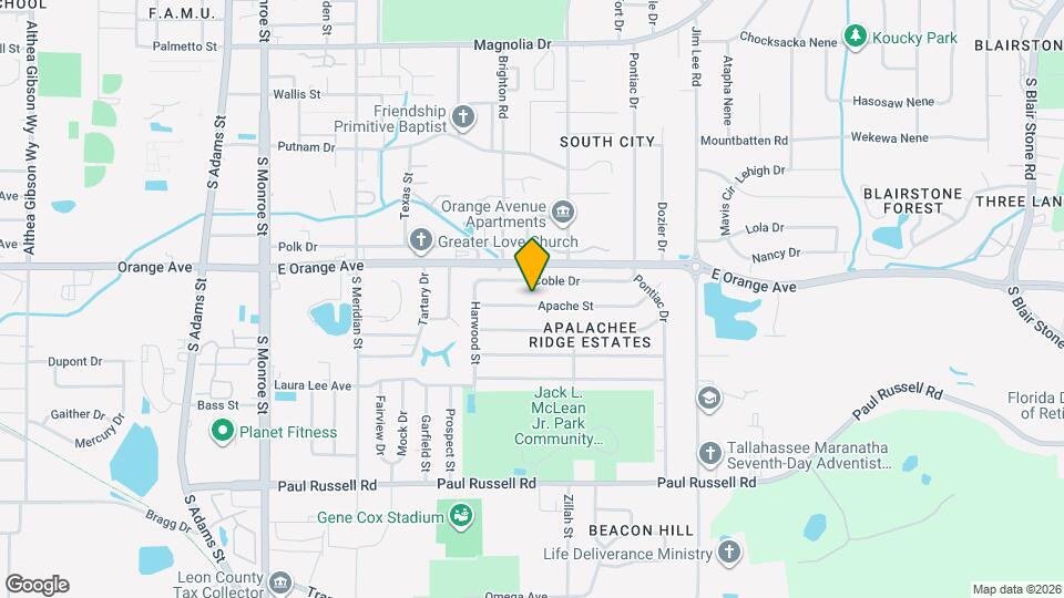 802 Apache St Mapa y Detalles de la Ubicación