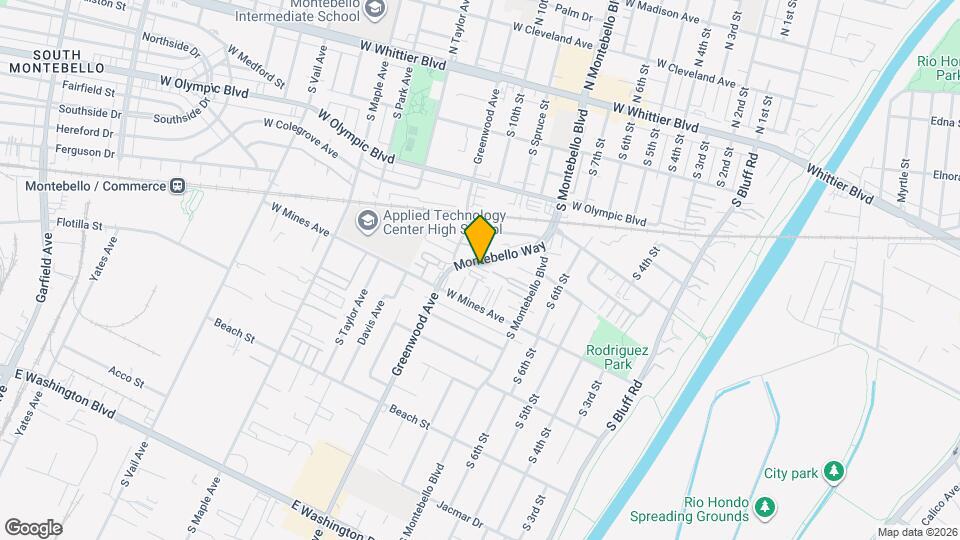 530 Montebello Way, Unit Unit 1 Map and Location Details
