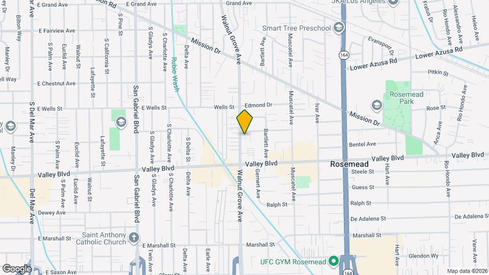 4126 Walnut Grove Ave Mapa y Detalles de la Ubicación