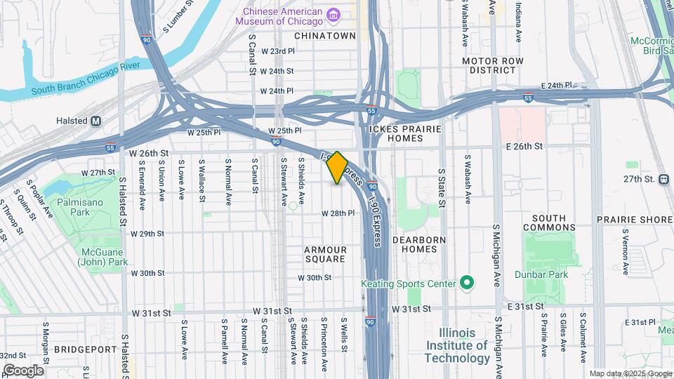 2708-2710 S Wells St Map and Location Details