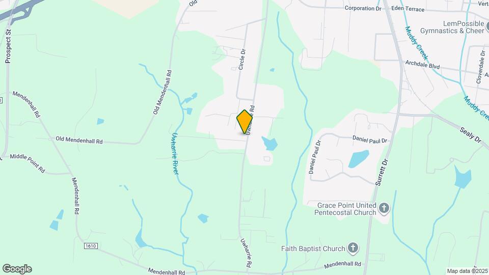 5811 Uwharrie Rd Map and Location Details