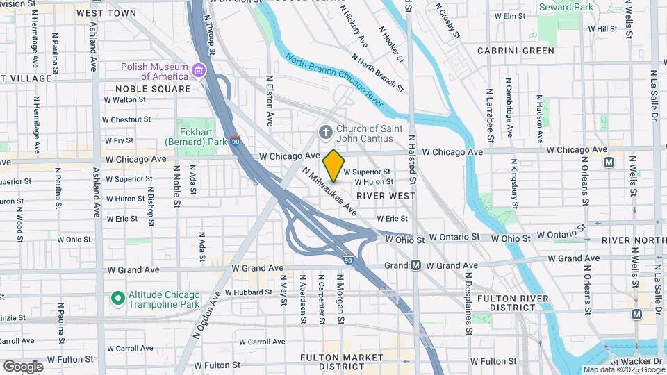 713 N Milwaukee Ave Map and Location Details