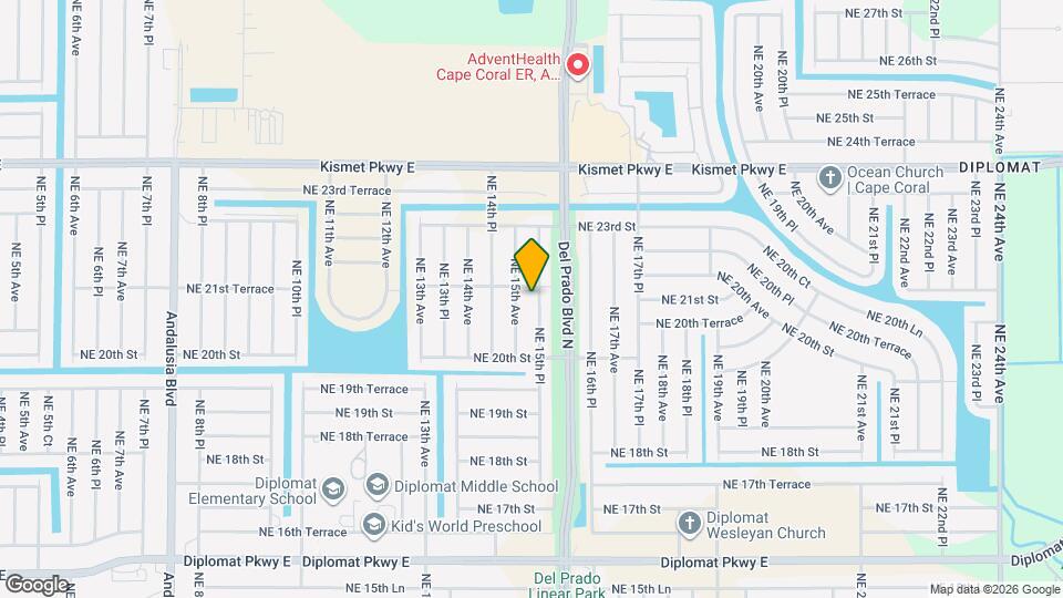 2108 NE 15th Pl Map and Location Details