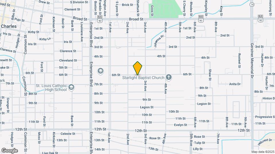 1626 6th St Map and Location Details