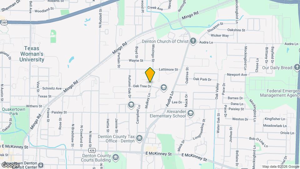 1721 Oak Tree Dr Map and Location Details