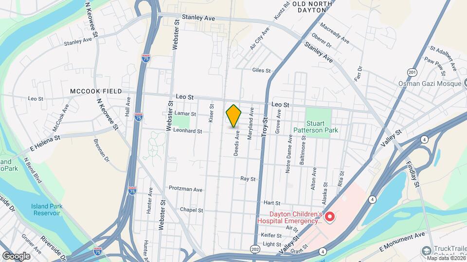 1257 Leonhard St Map and Location Details
