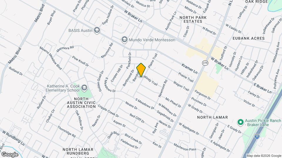 10608 Plains Trail Map and Location Details