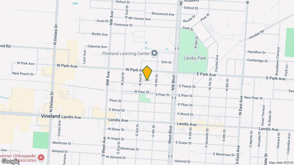 314 W Peach St Map and Location Details