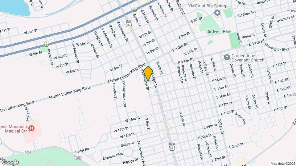 1205 S Lancaster St Map and Location Details