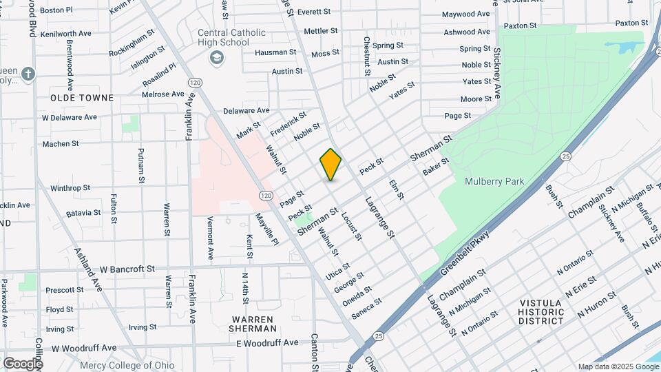 1910 Locust St Map and Location Details