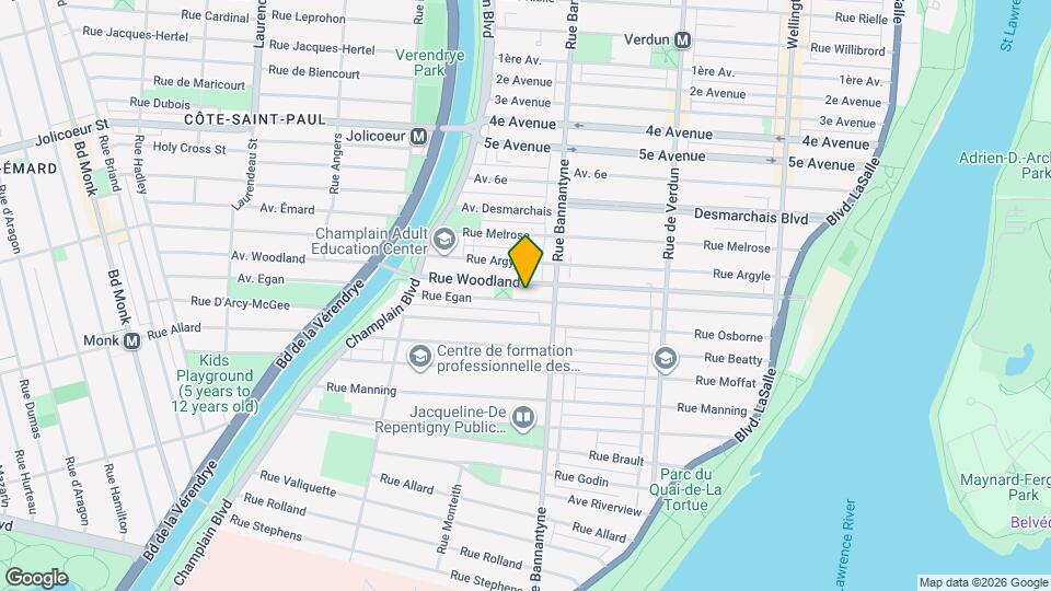 1005 Égan Rue Map and Location Details