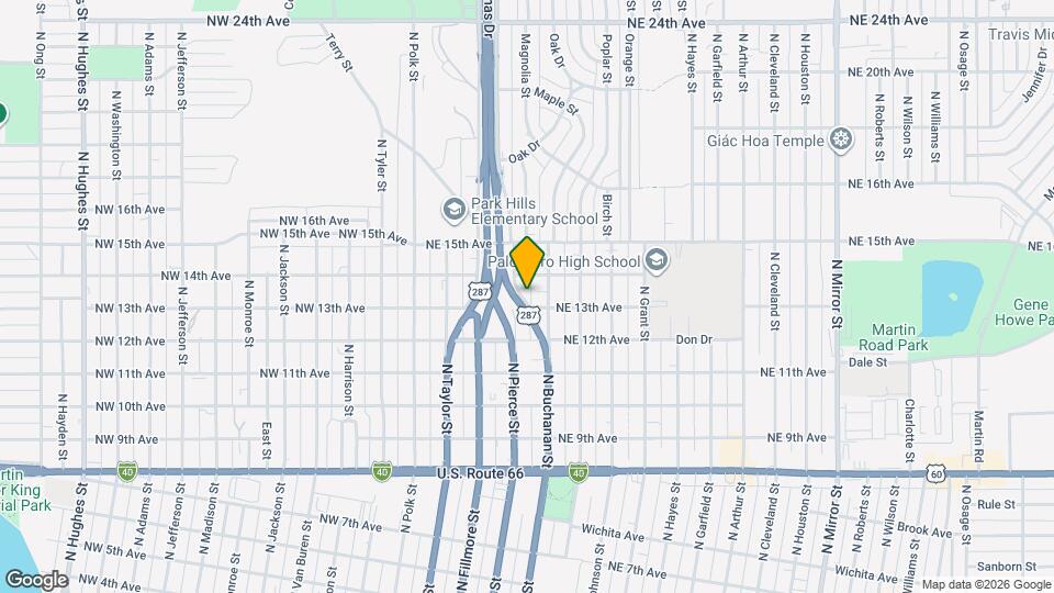 411 NE 13th Ave Map and Location Details