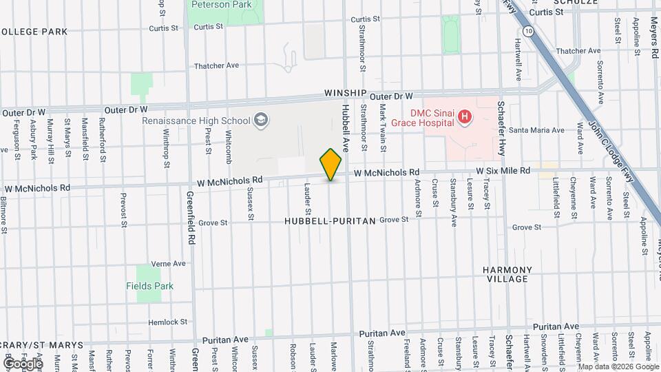 16908 Marlowe St Map and Location Details