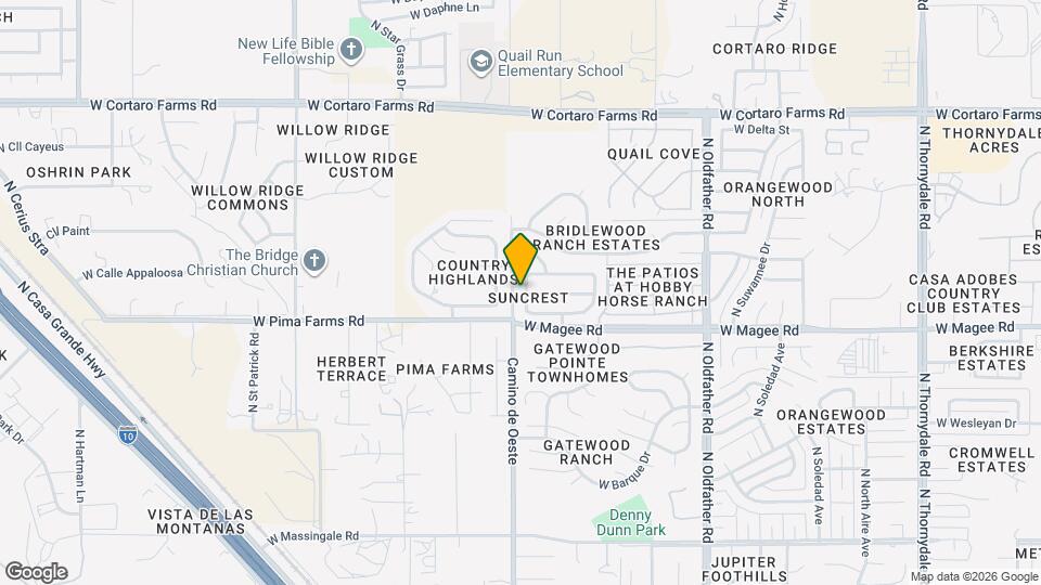 8067 N Eve Ann Way Map and Location Details