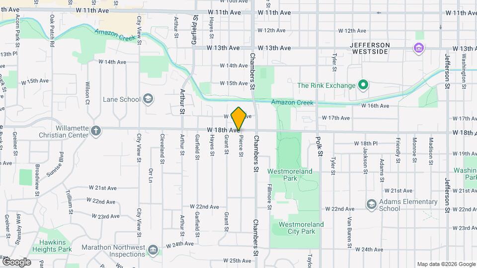 1760 W 18th Ave Map and Location Details