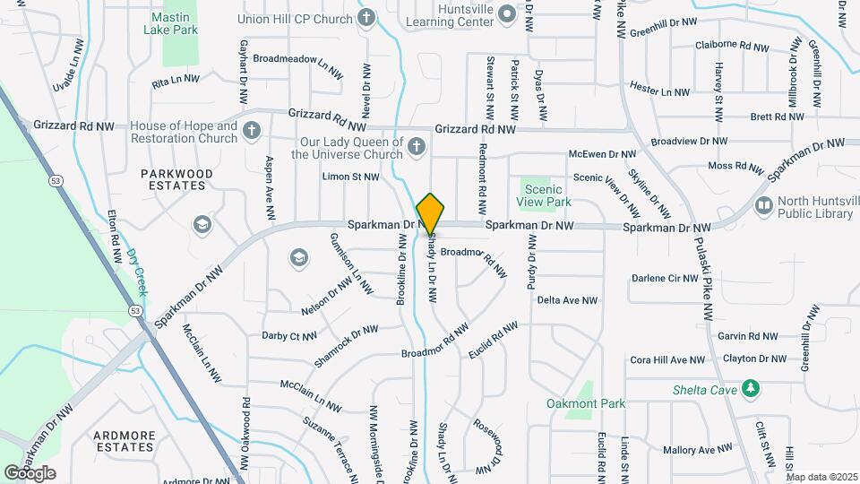 2303 Shady Ln Dr NW Map and Location Details