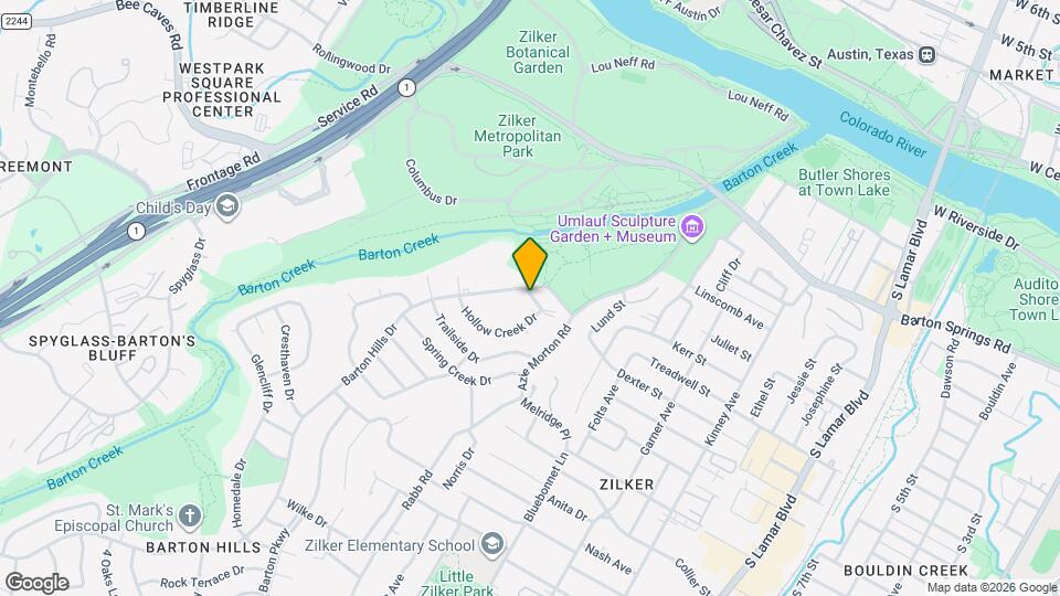 1122 Hollow Creek Dr Map and Location Details