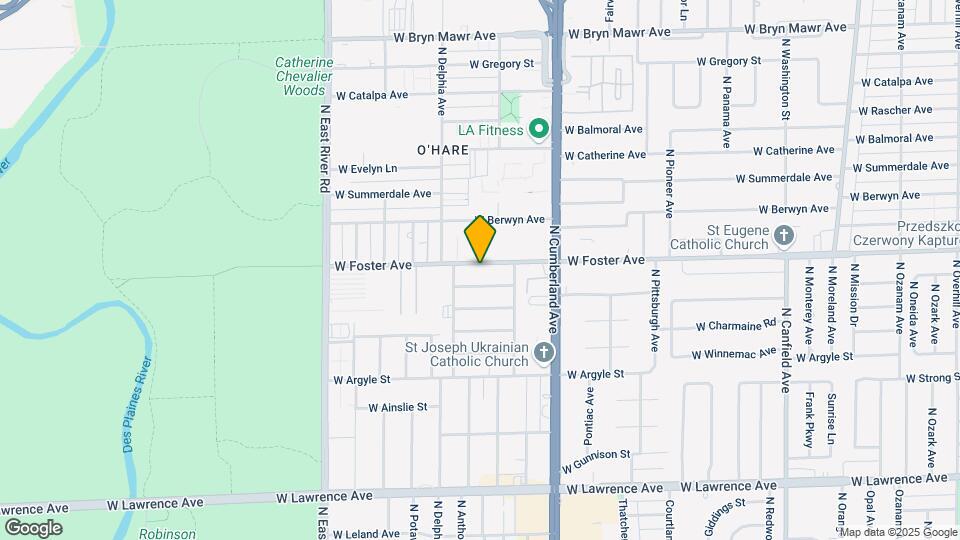 8537 W Foster Ave Map and Location Details