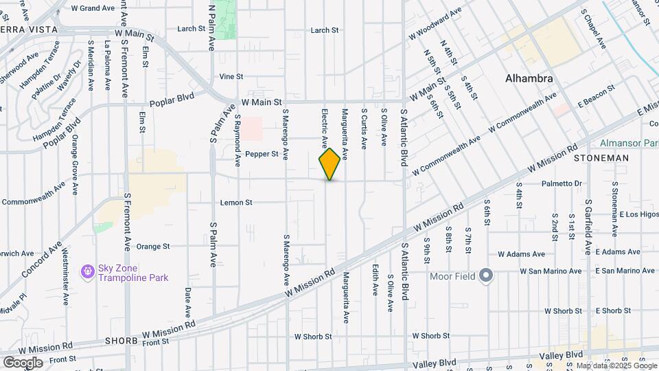 304 S Electric Ave Map and Location Details