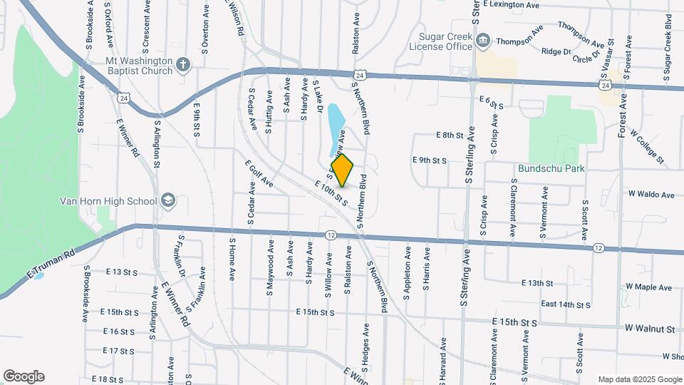 10522 E 10th St S Map and Location Details