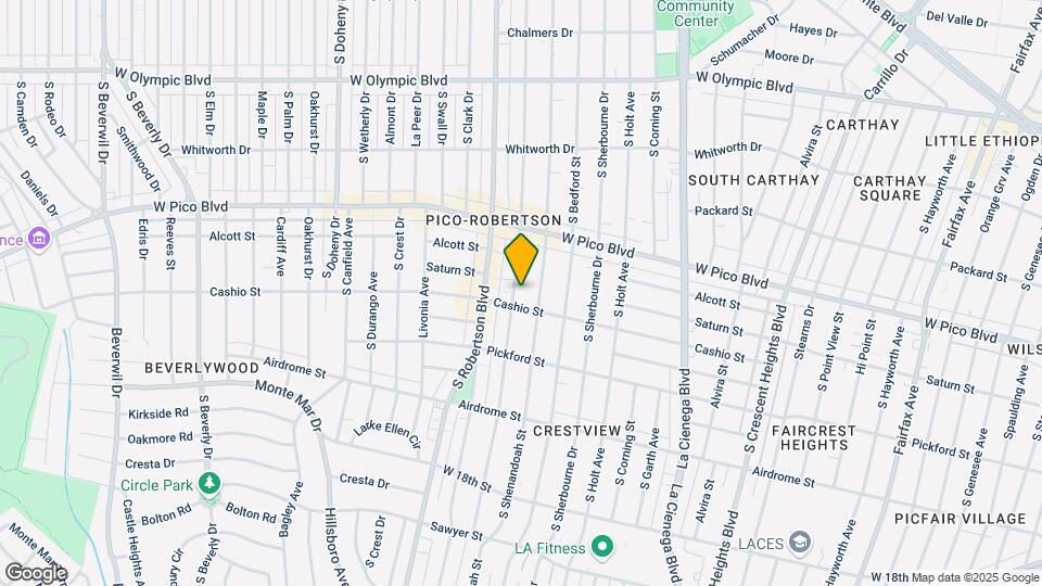 1472 S Wooster St Mapa y Detalles de la Ubicación
