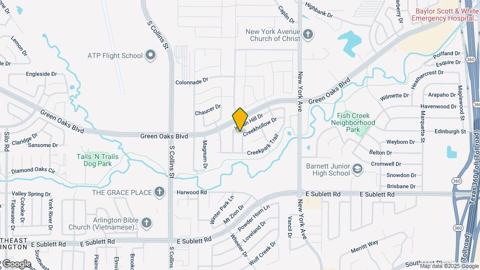 5704 Creekhollow Dr Map and Location Details