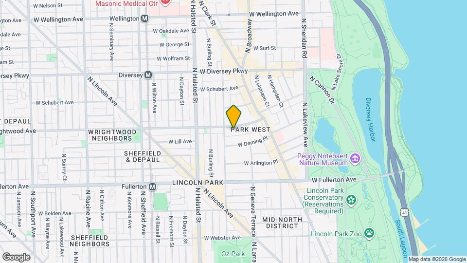 675 W Wrightwood Ave, Unit 506 Map and Location Details