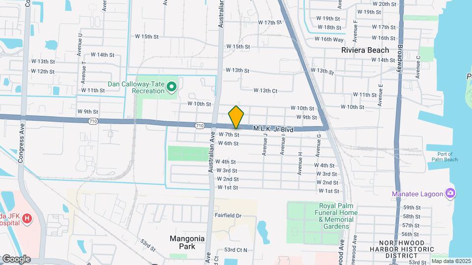 1050 W 7th St Map and Location Details