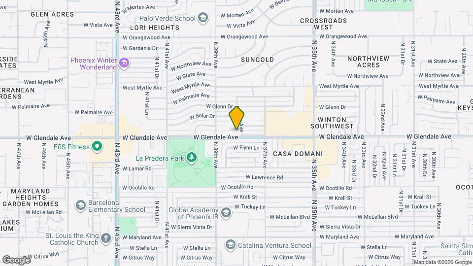 3808 W Glendale Ave Map and Location Details