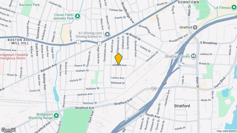 121 Milford Ave Map and Location Details