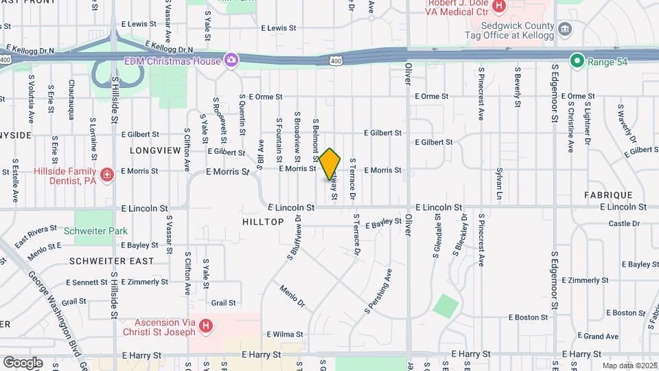 827 S Crestway St Map and Location Details